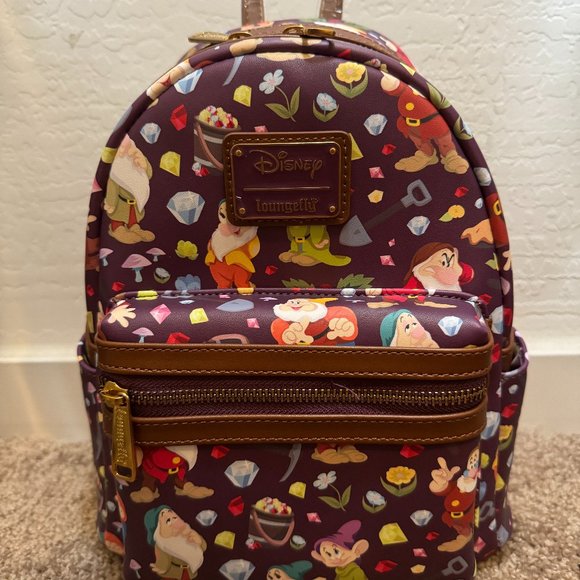 Loungefly | Bags | Loungefly Snow White 7 Dwarfs 85th Anniversary Aop ...